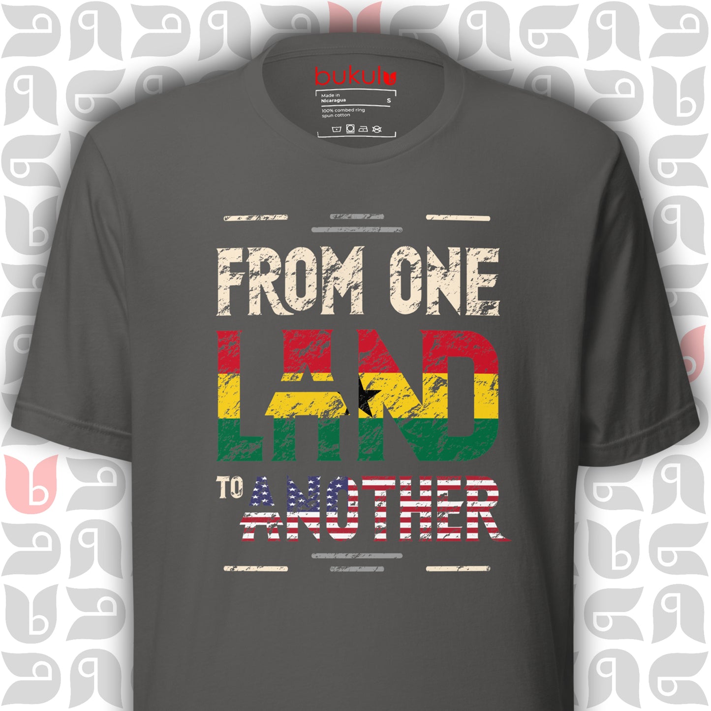 Ghanaian Roots to USA Tee, Ghana-American Flag Shirt | Unisex