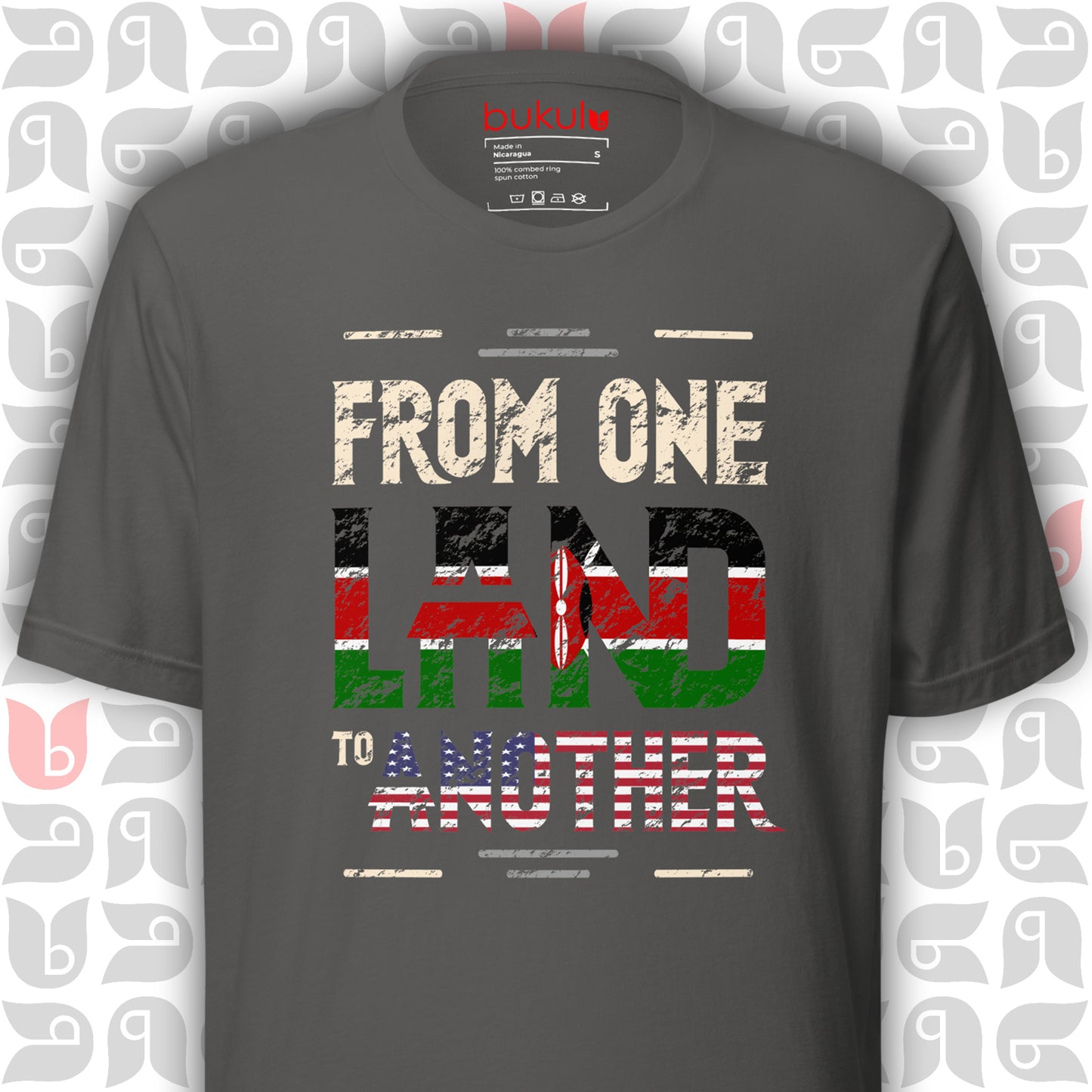 Kenyan Roots to USA Tee, Kenya-American Flag Shirt | Unisex