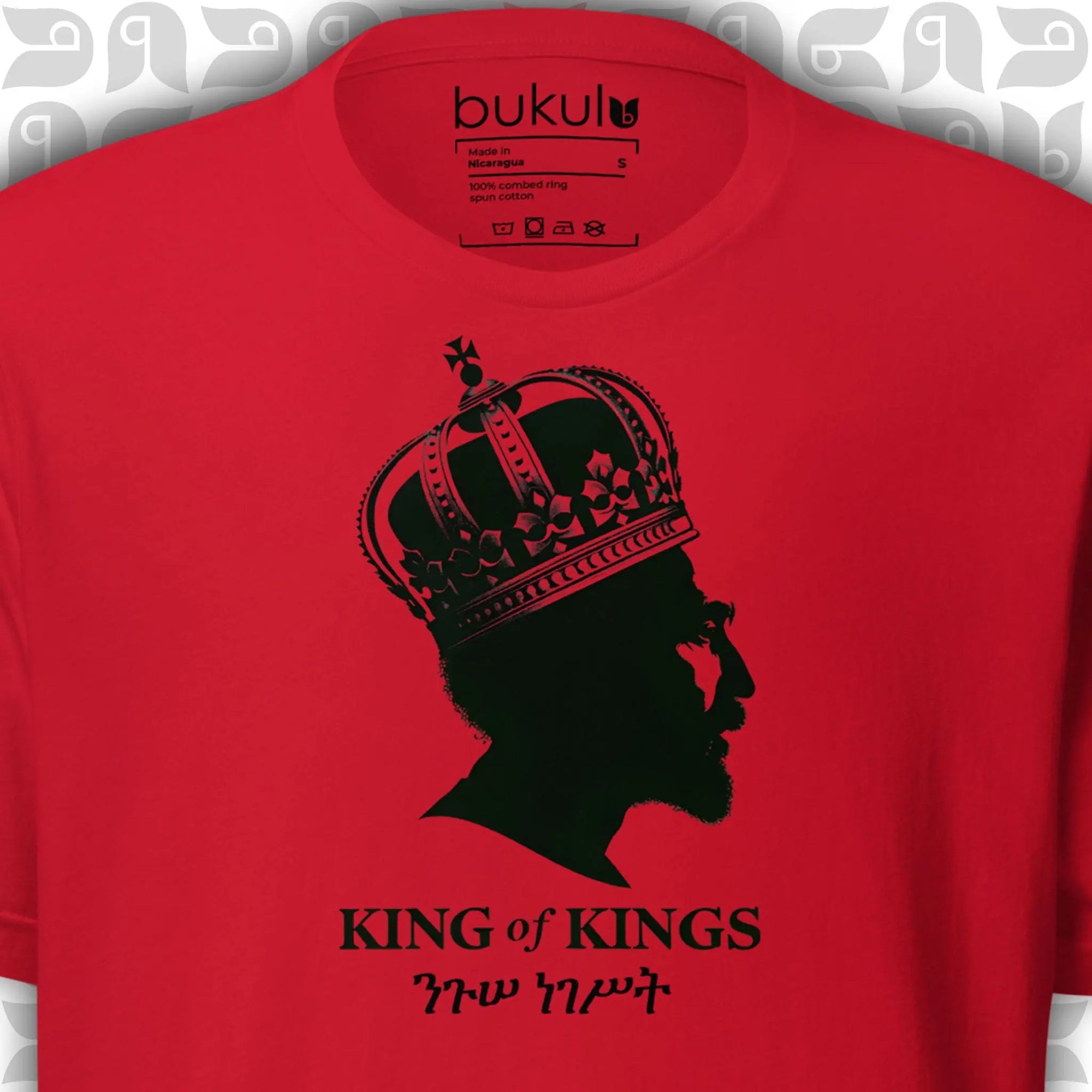 Haile Selassie King of Kings Tee - Rasta Reggae Shirt bukulu