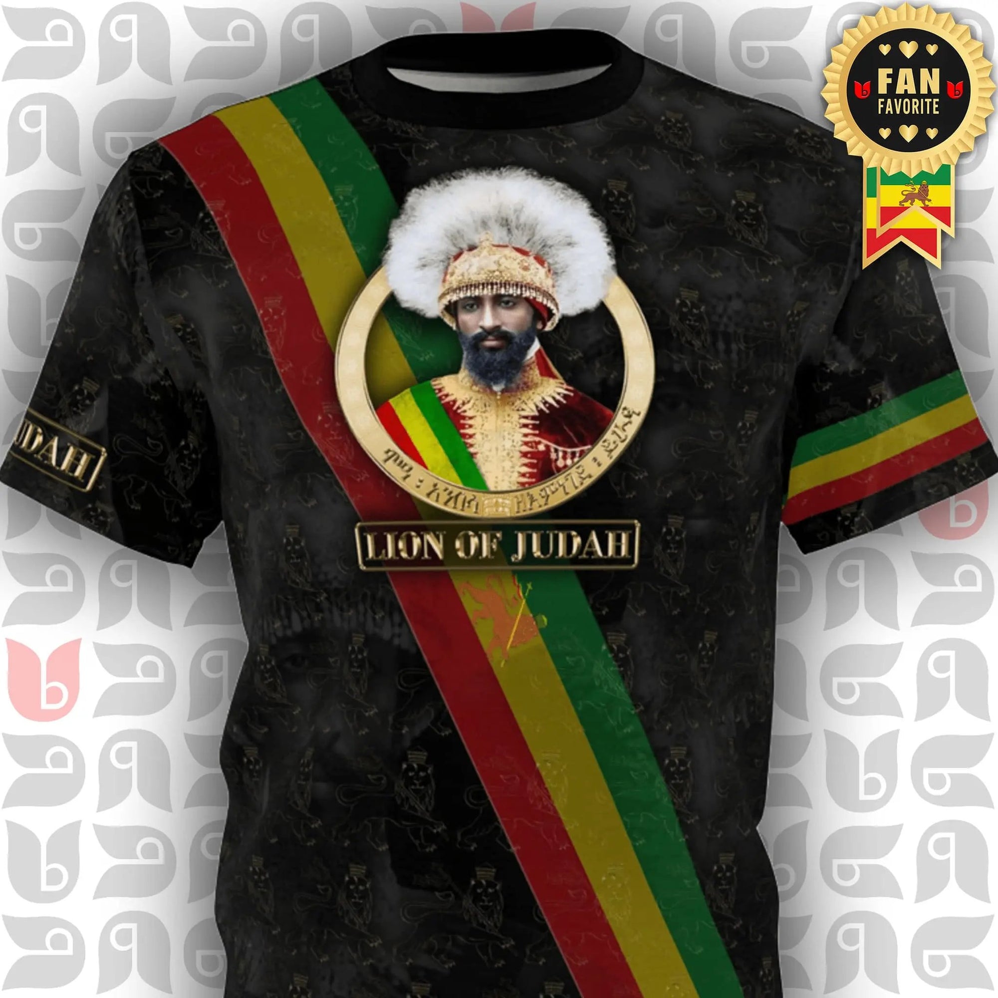 Rastafari T-Shirt of  T-Shirt Lion of Judah Printify