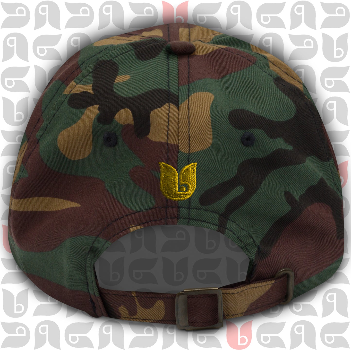 Lion of Judah Royal Crest Dad Hat β Gold Embroidery Back View