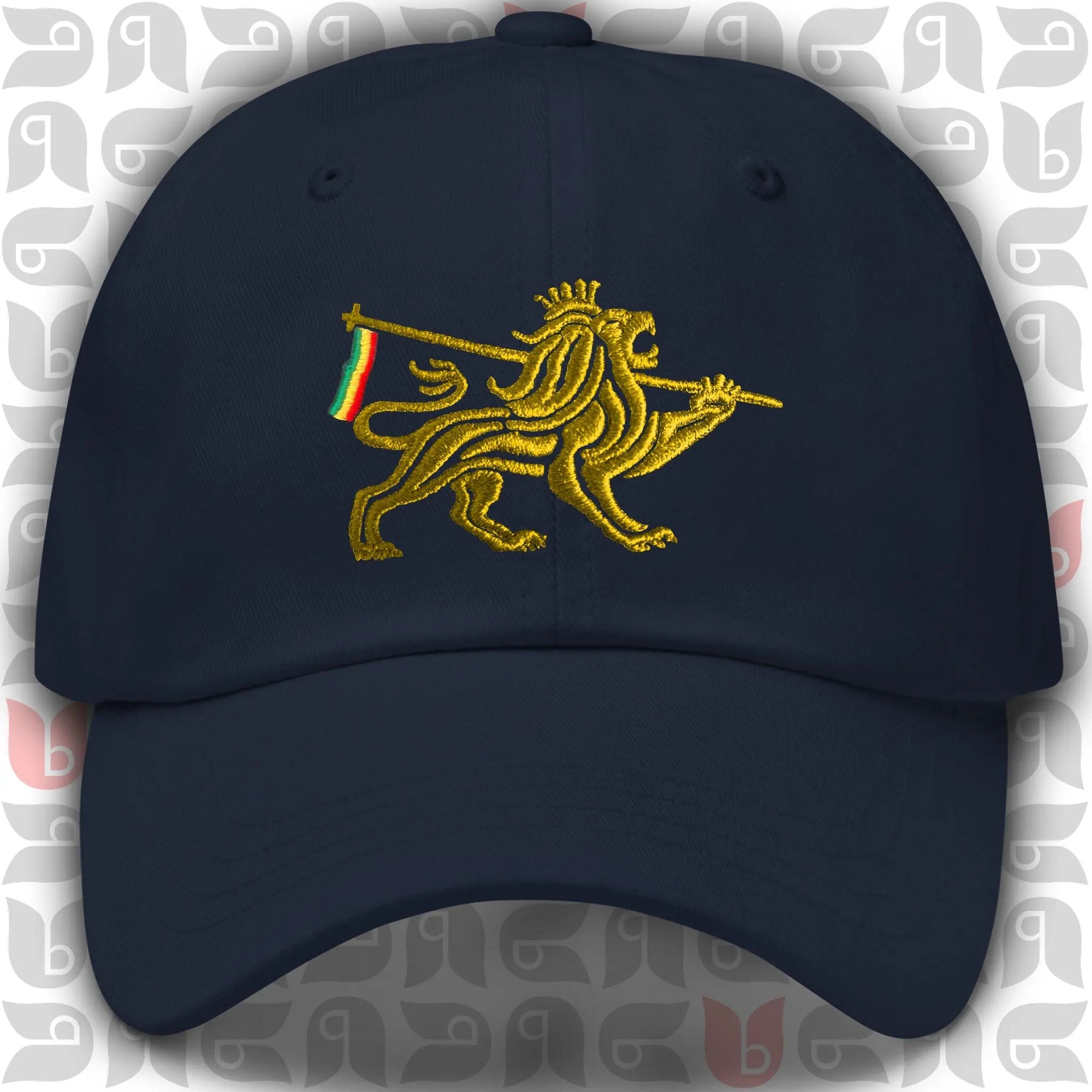 Lion of Judah Royal Crest Dad Hat | Gold Embroidery | Unisex bukulu