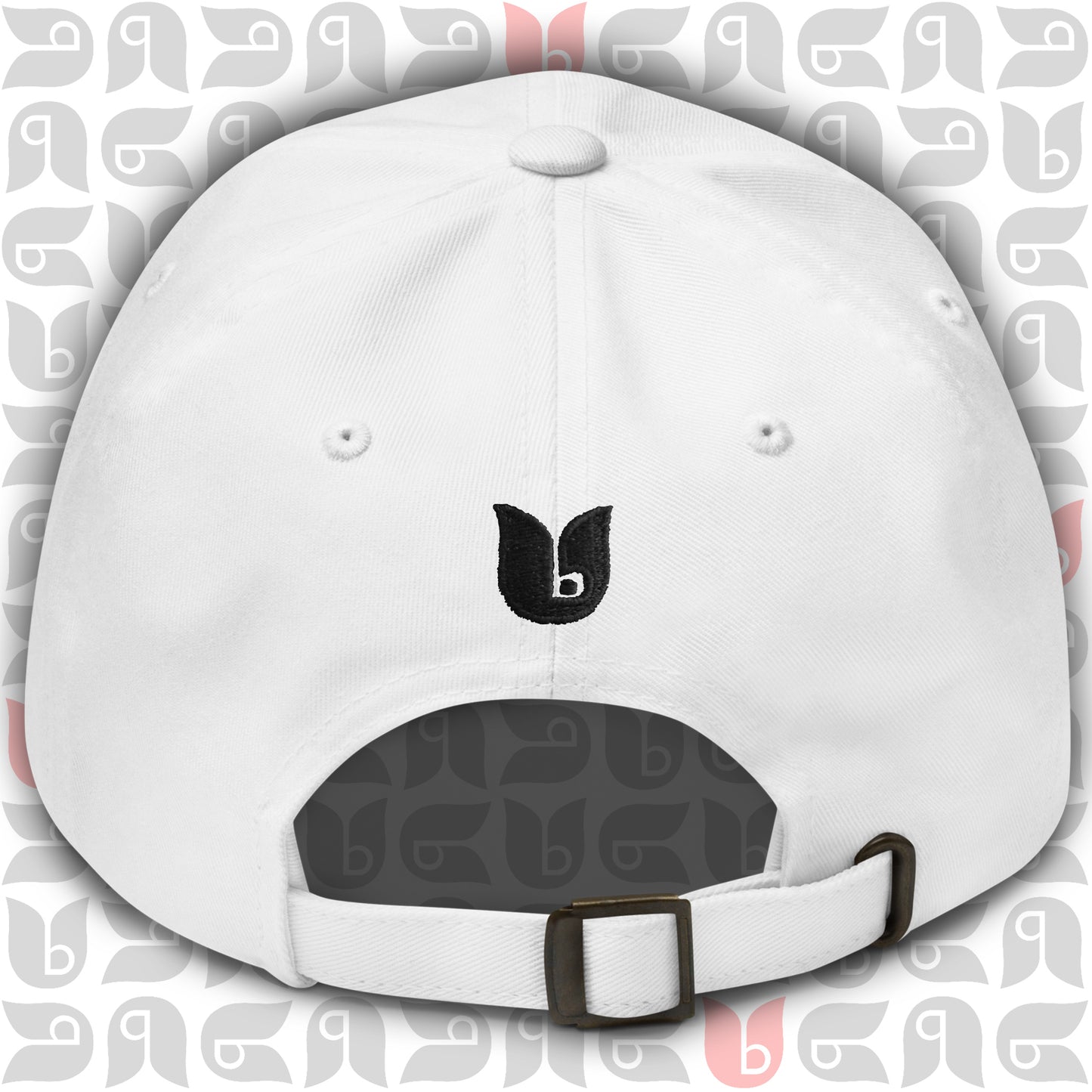 Lion of Judah Royal Crest Dad Hat – Black Embroidery Back View