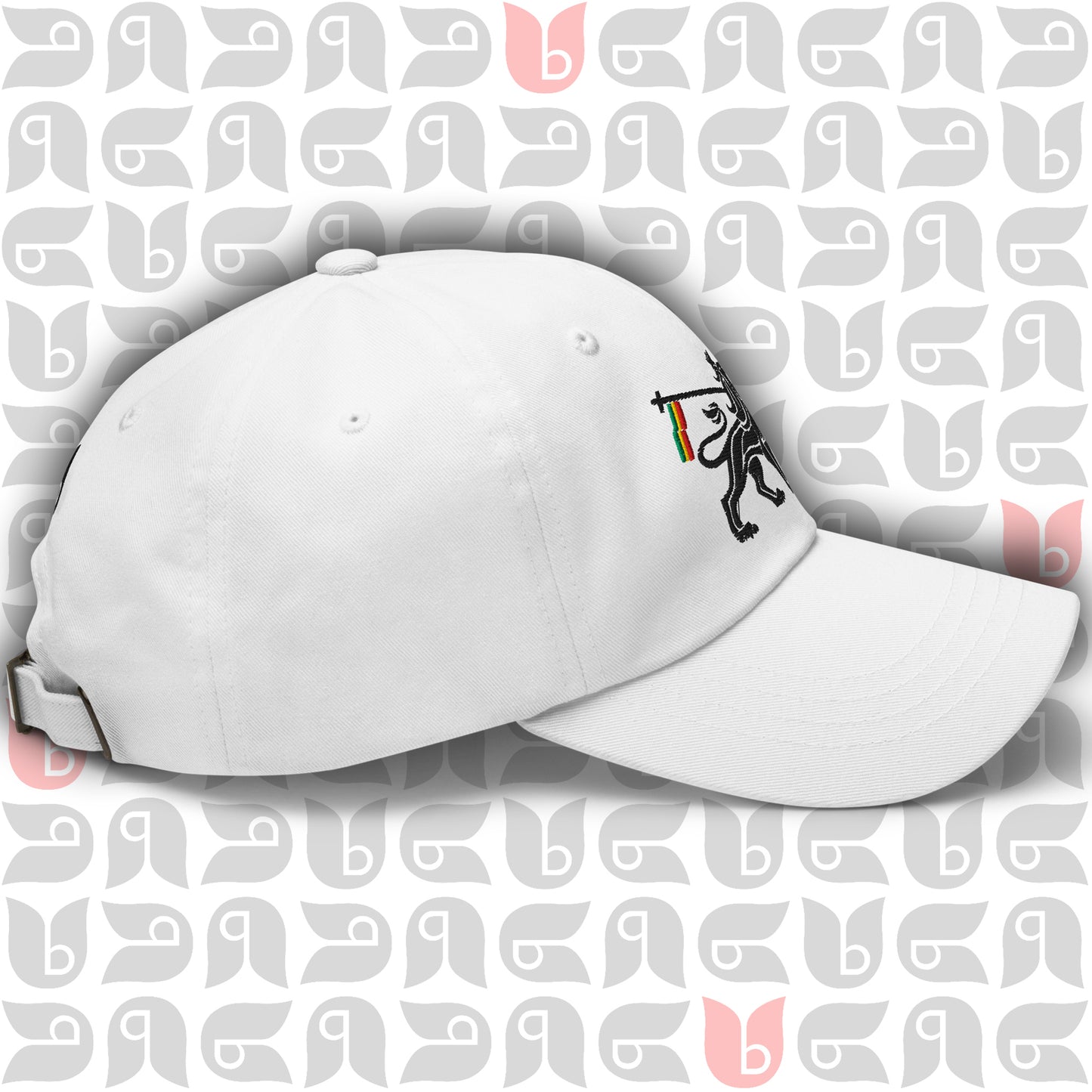 Lion of Judah Royal Crest Dad Hat | Black Embroidery | Unisex