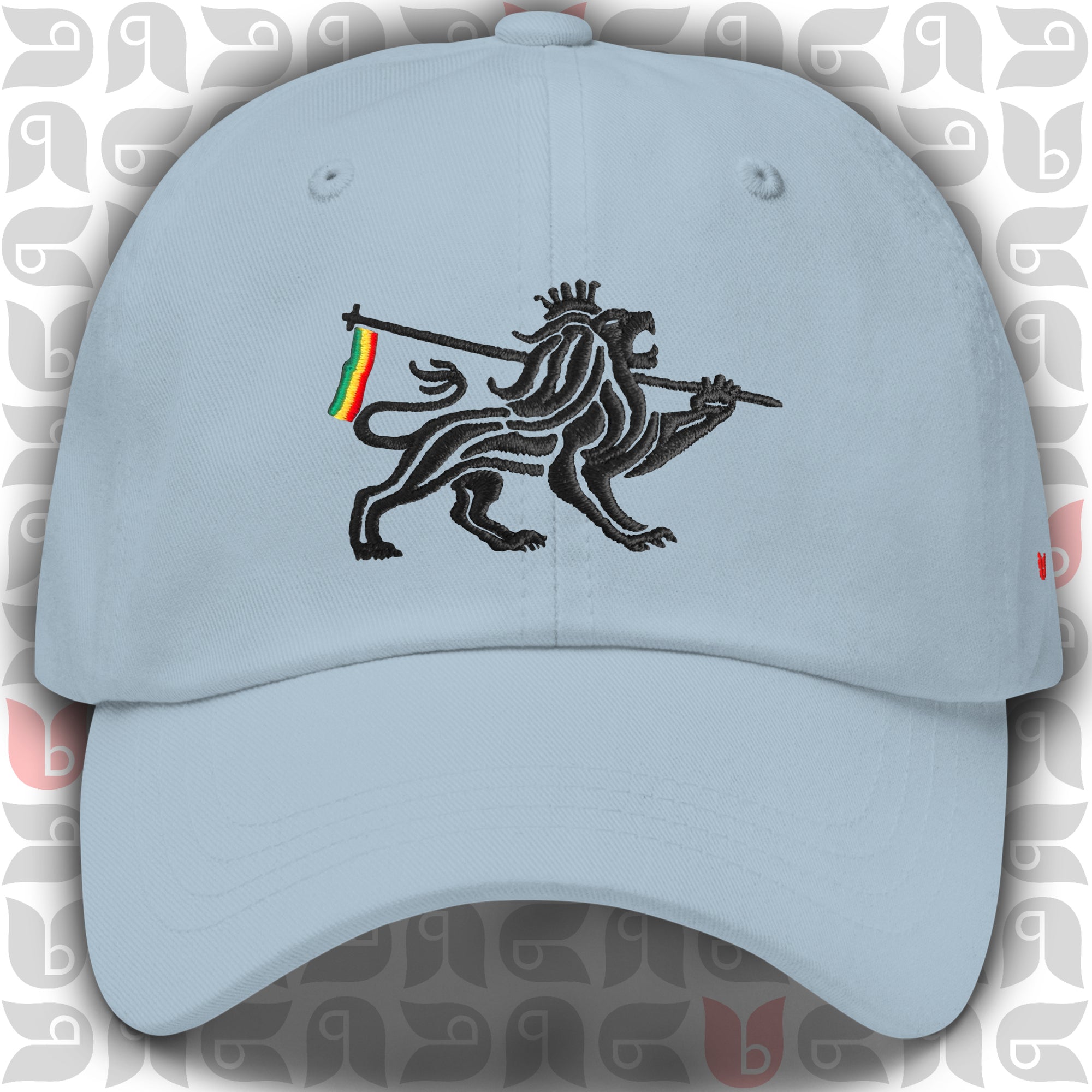 Lion of Judah Royal Crest Dad Hat | Black Embroidery | Unisex