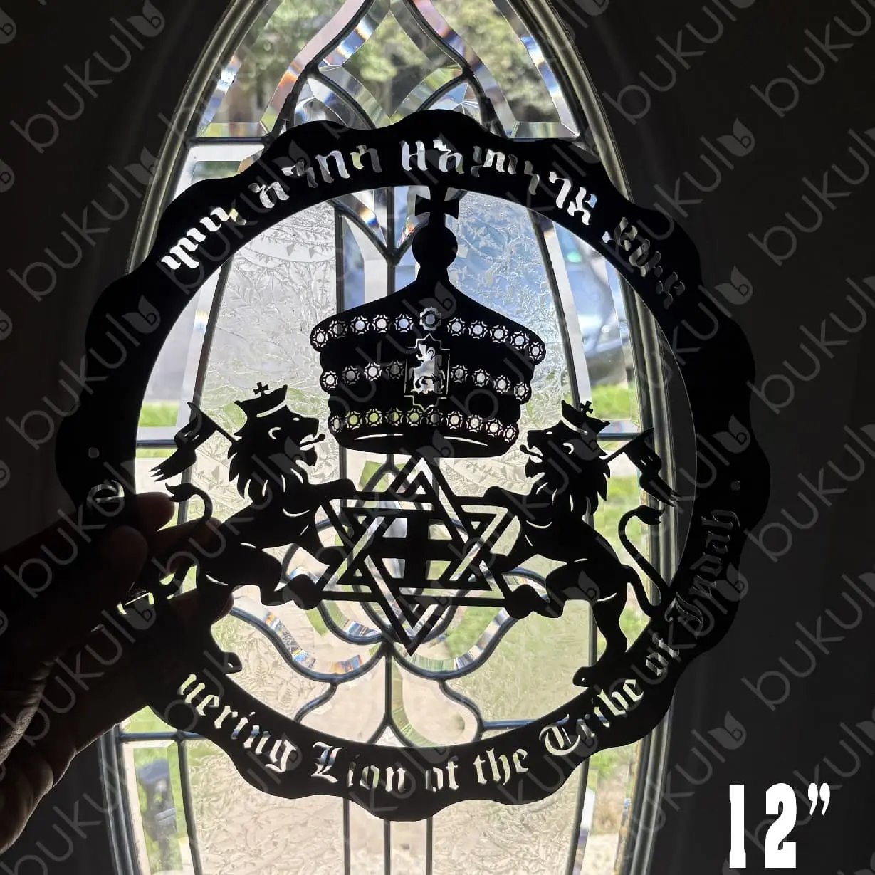 Lion of Judah Metal Sign – Haile Selassie & Rasta Emblem Wall Art teelaunch