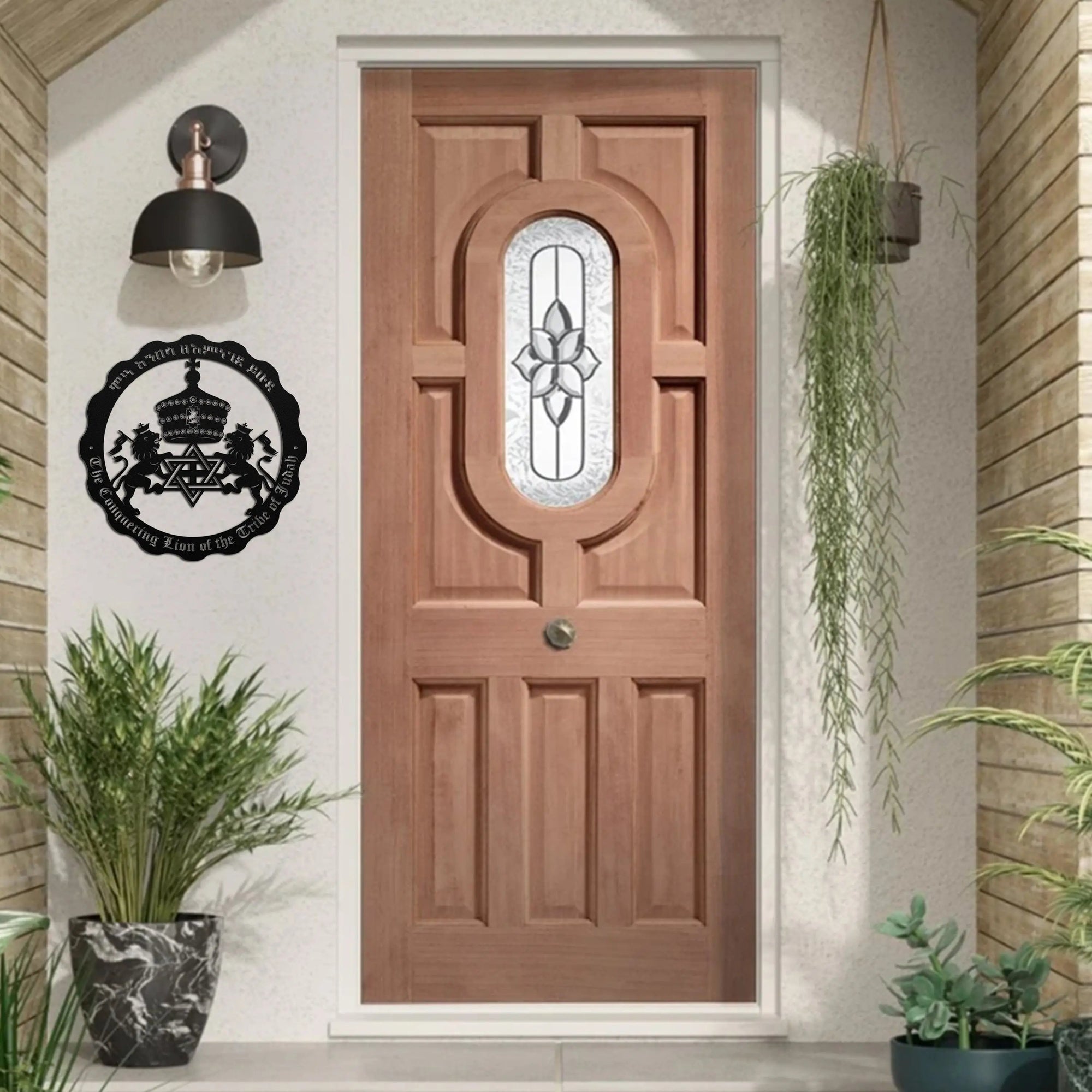 Lion of Judah Metal Sign – Haile Selassie & Rasta Emblem Wall Art teelaunch