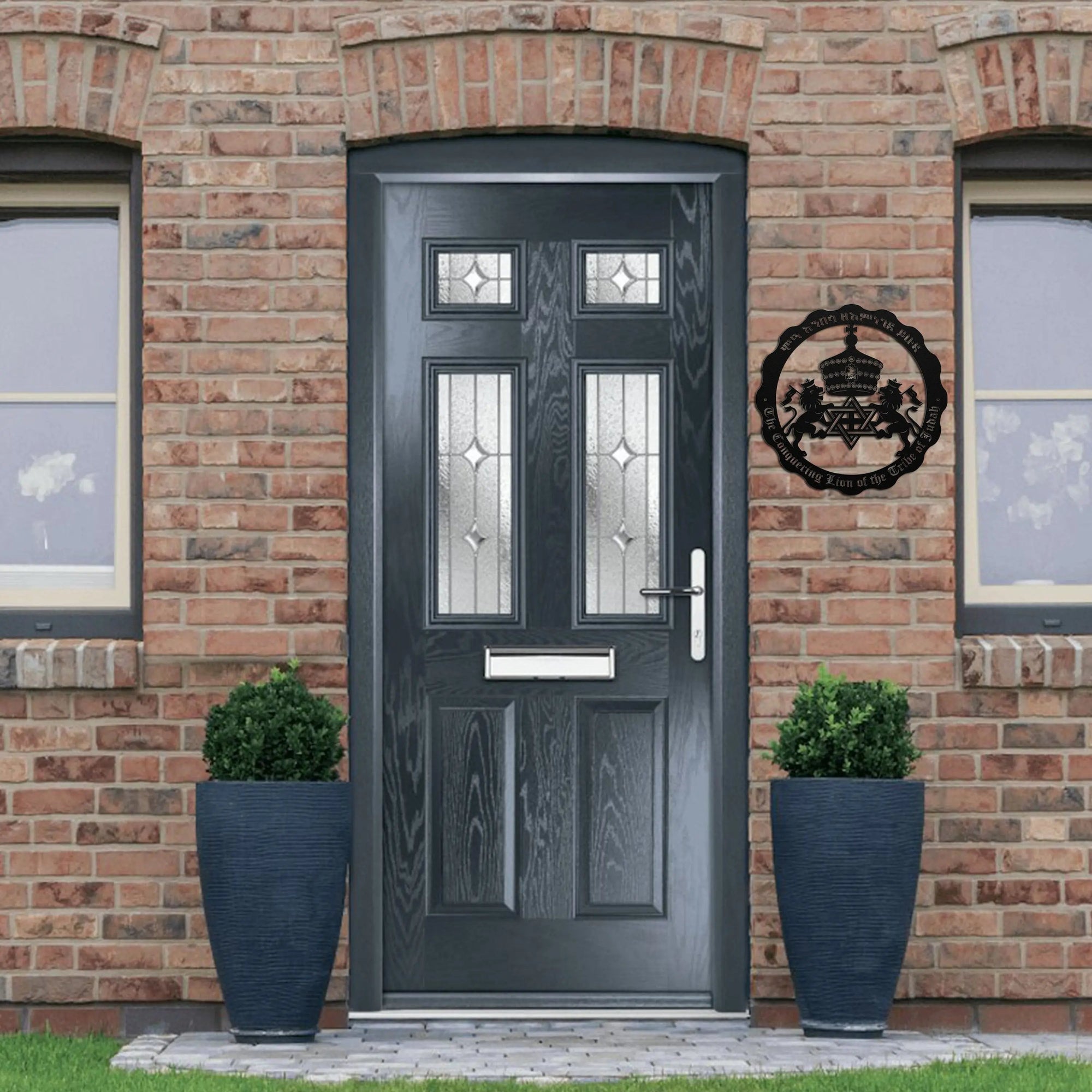 Lion of Judah Metal Sign – Haile Selassie & Rasta Emblem Wall Art teelaunch