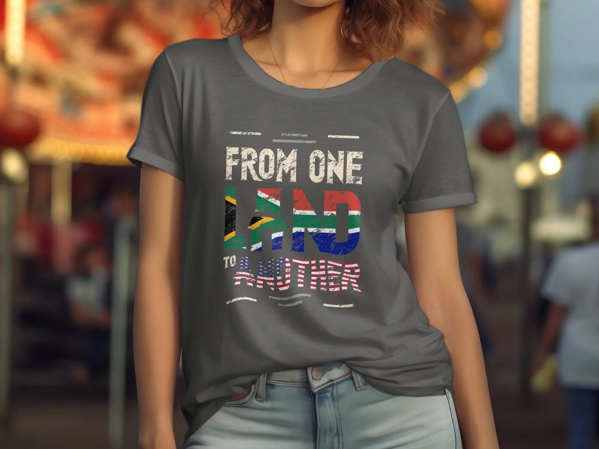 South African Roots to USA Tee, South Africa-American Flag Shirt | Unisex bukulu