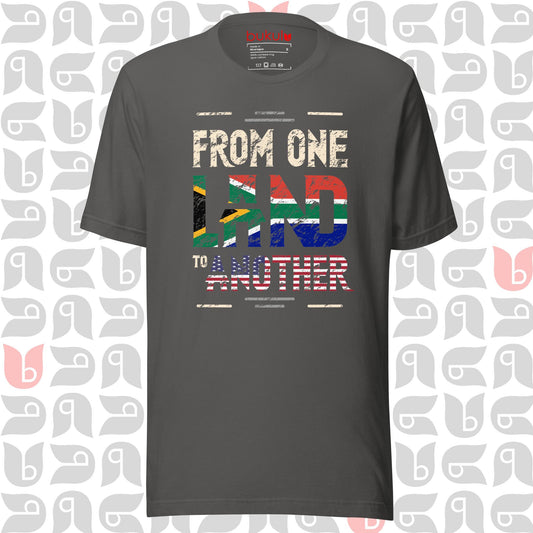 South African Roots to USA Tee, South Africa-American Flag Shirt | Unisex