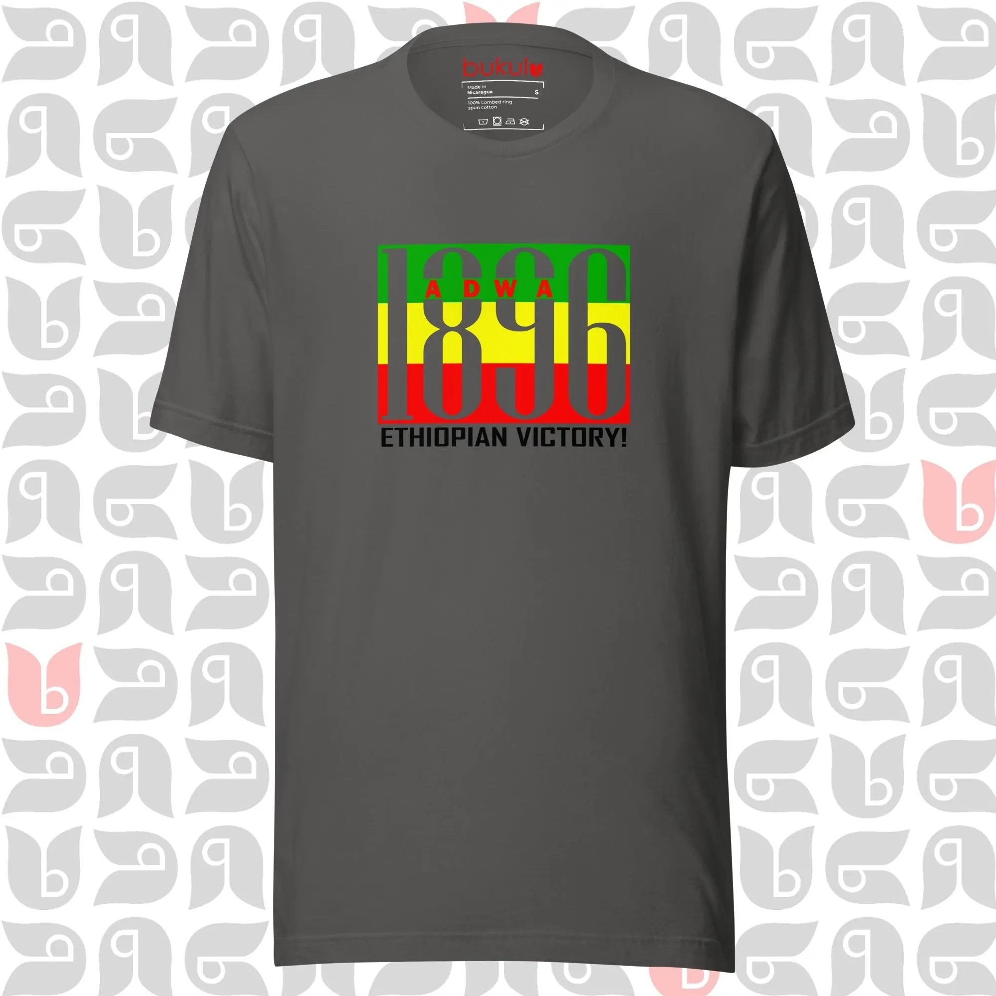 Adwa 1896 Ethiopian Victory Unisex T-Shirt - Celebrate History & Heritage bukulu