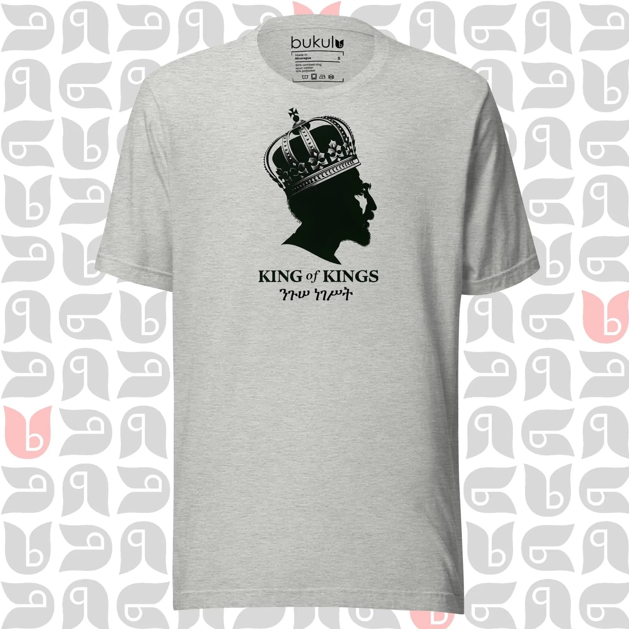 Haile Selassie King of Kings Tee - Rasta Reggae Shirt bukulu