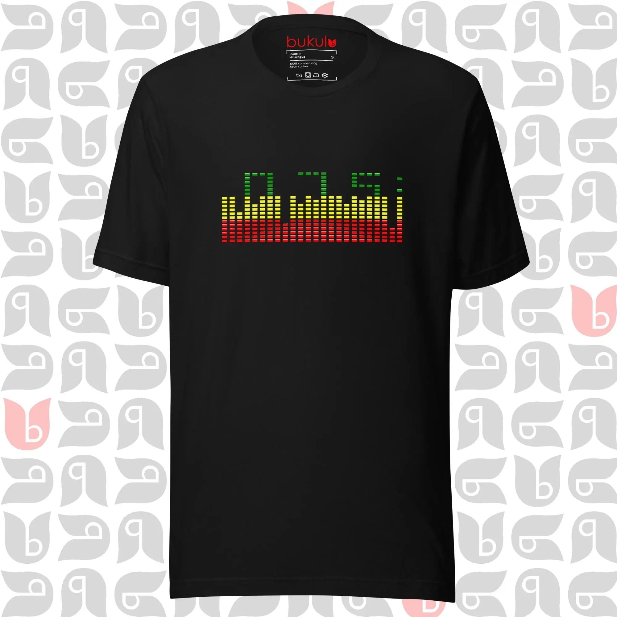 Ethiopian Begena Music T-Shirt - Graphic Equalizer Design Unisex Top bukulu