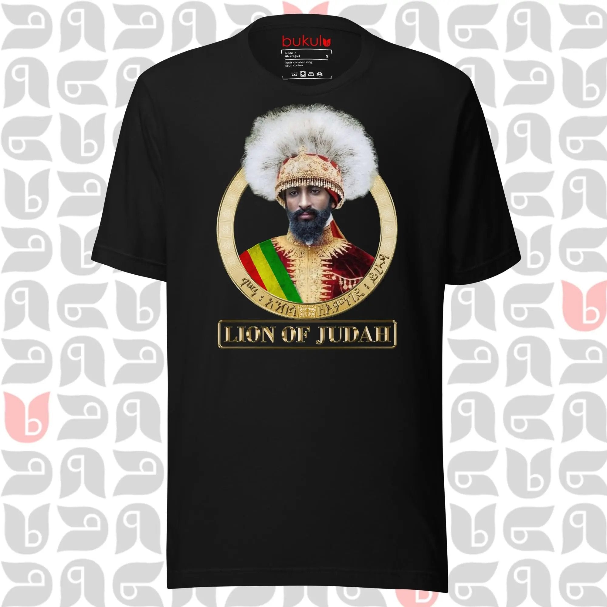 Lion of Judah T-Shirt, Haile Selassie Inspired Rasta Wear | Unisex bukulu