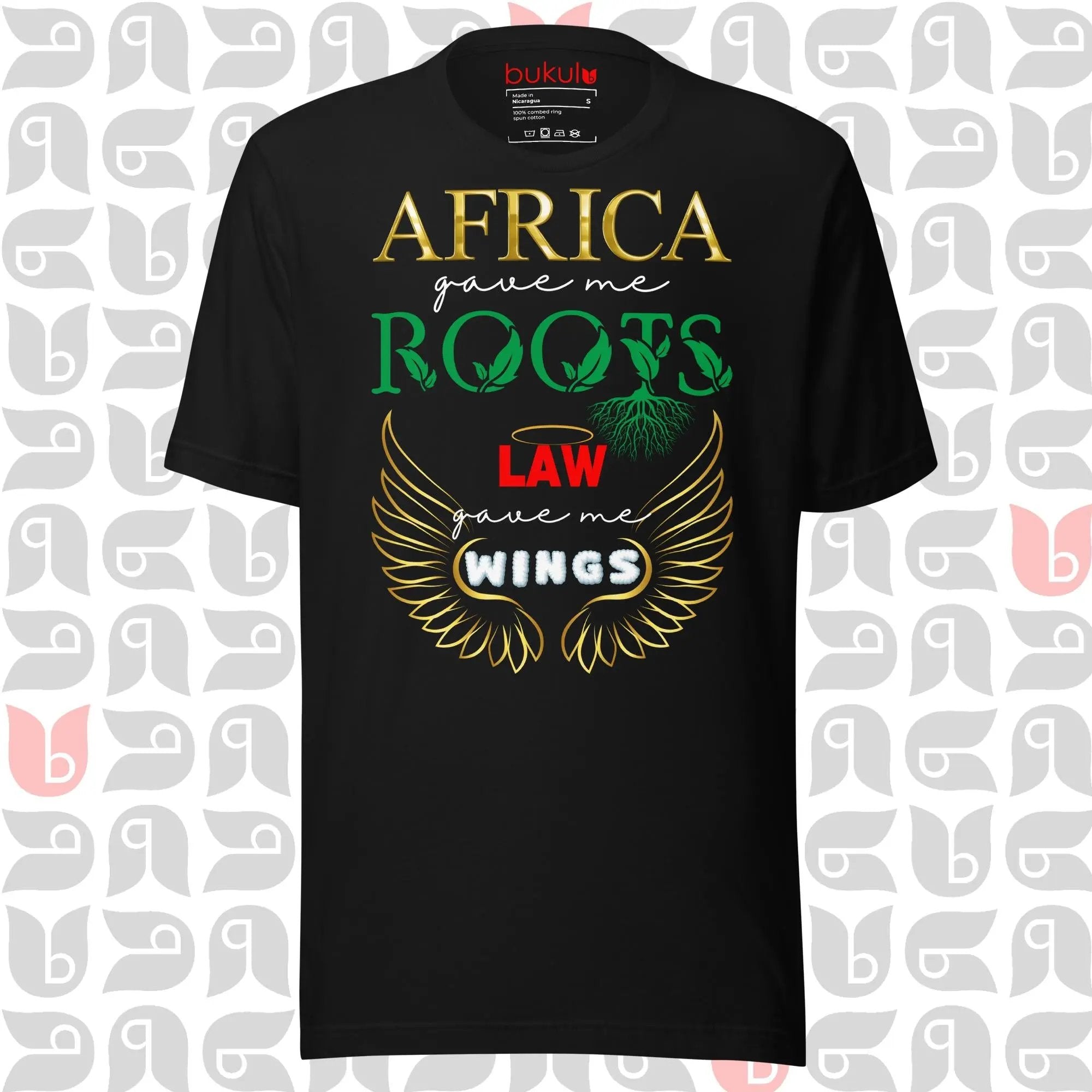 Africa Roots Law Wings T-Shirt | Unisex bukulu