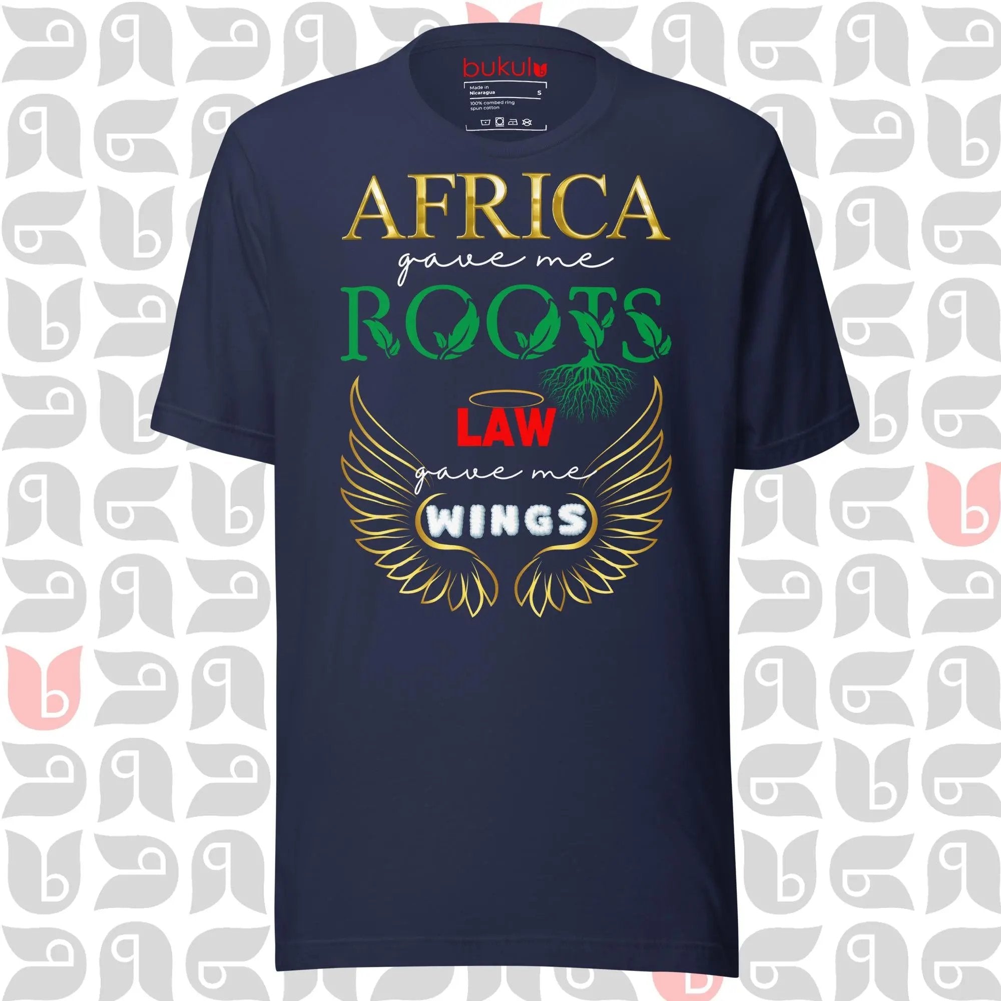 Africa Roots Law Wings T-Shirt | Unisex bukulu