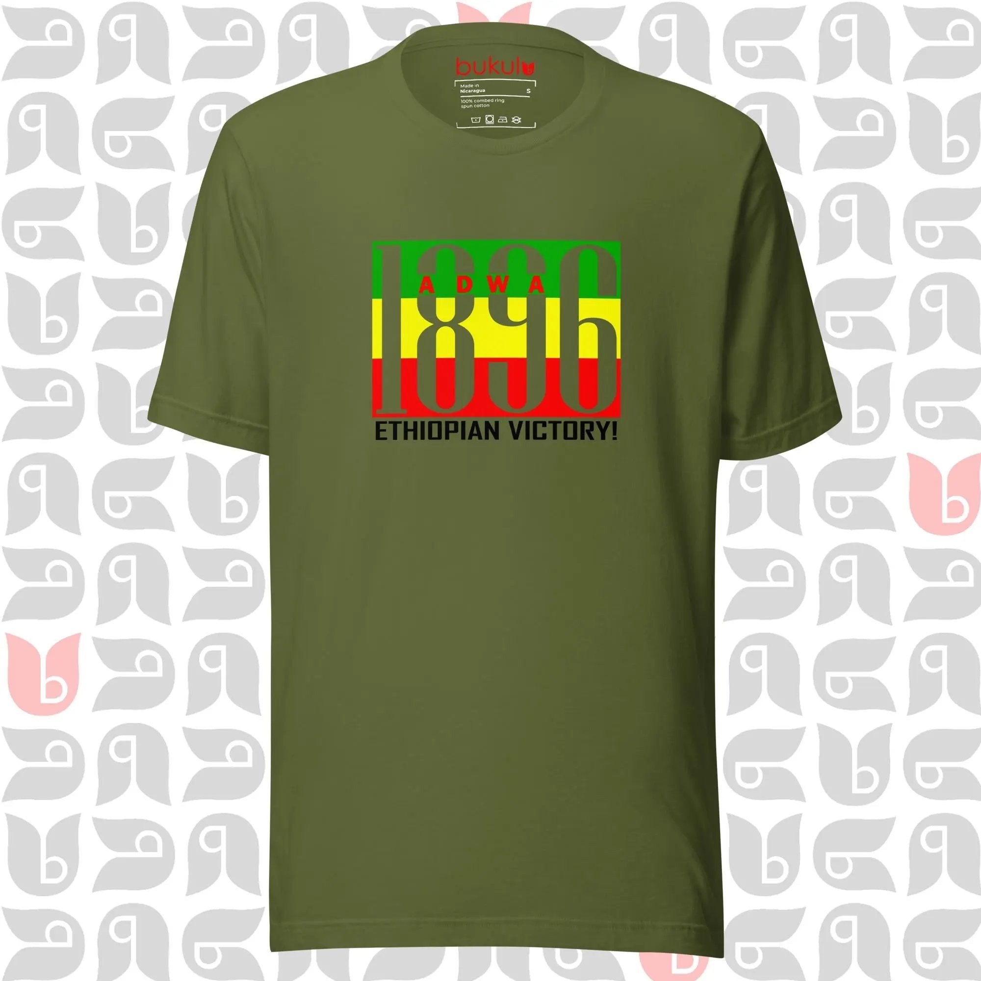 Adwa 1896 Ethiopian Victory Unisex T-Shirt - Celebrate History & Heritage bukulu