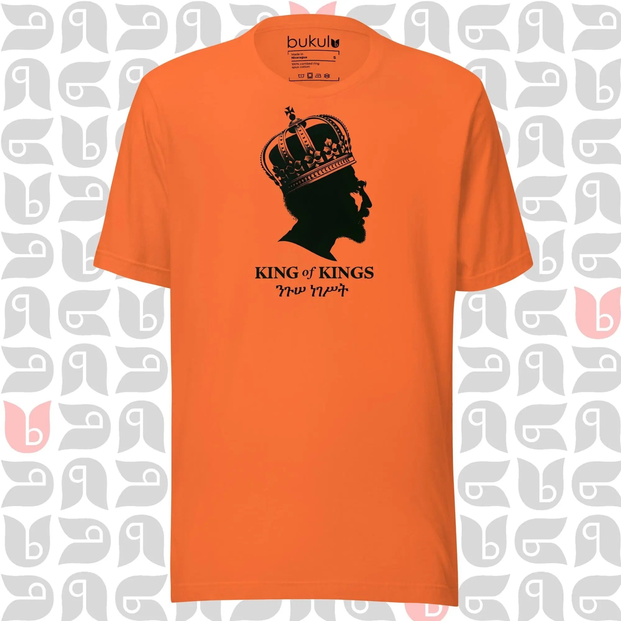 Haile Selassie King of Kings Tee - Rasta Reggae Shirt bukulu