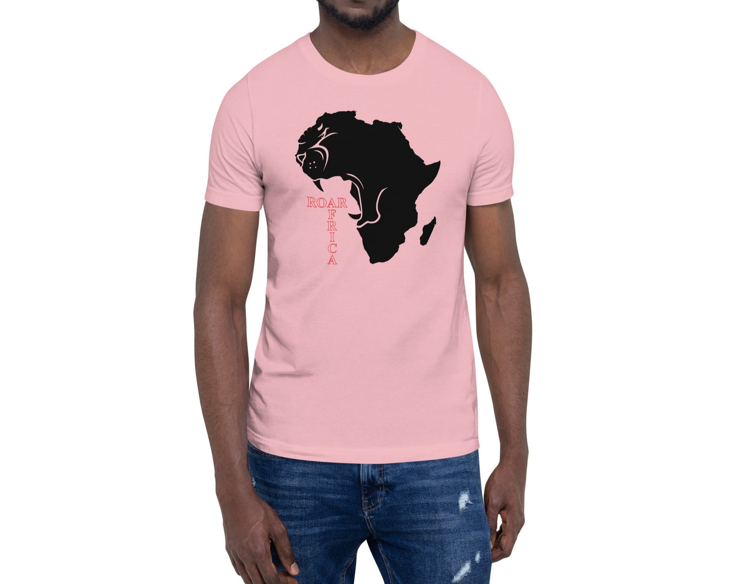 Roar Africa Shirt, Roaring African Lion inside Africa Map T-Shirt | Unisex - bukulu