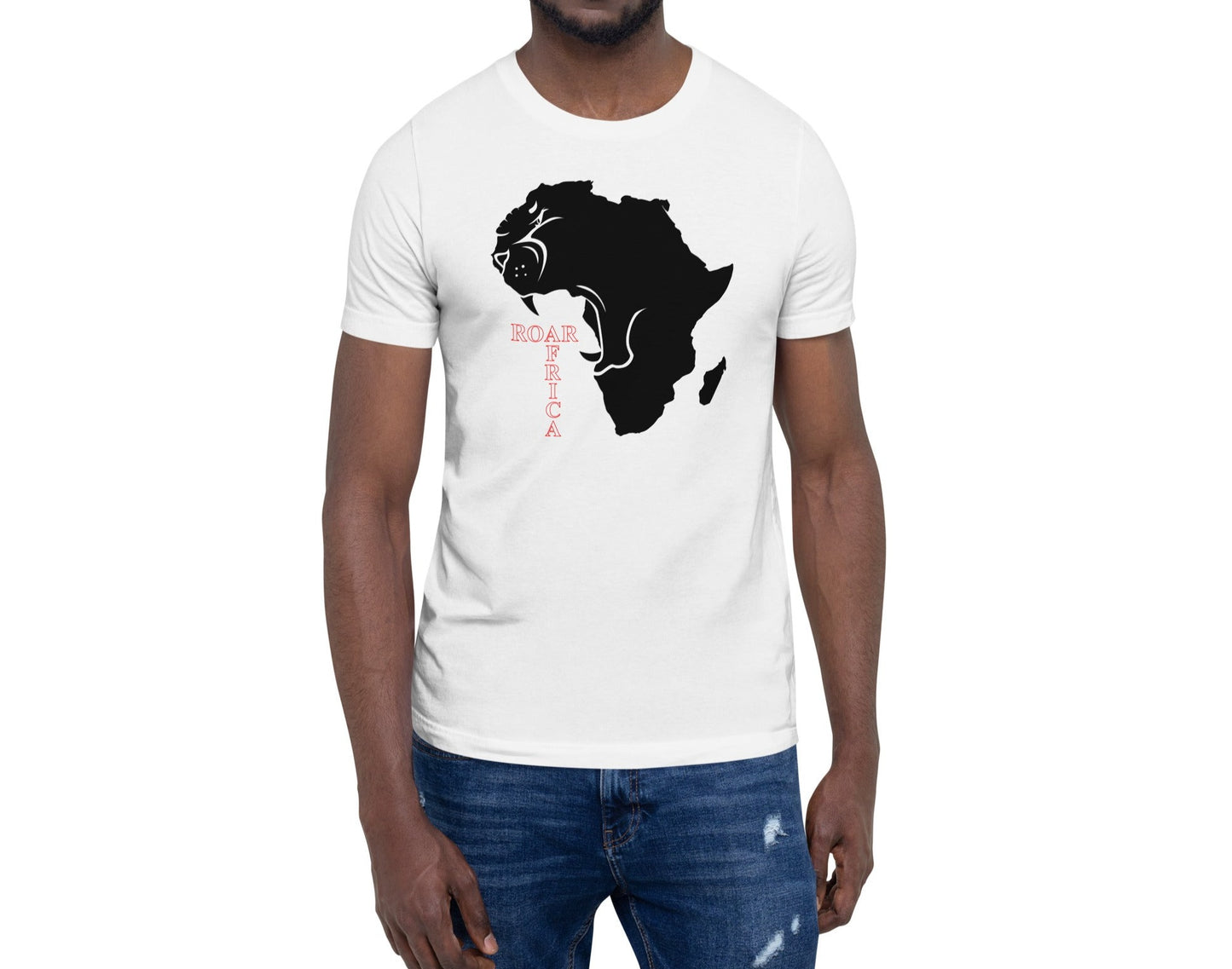 Roar Africa Shirt, Roaring African Lion inside Africa Map T-Shirt | Unisex - bukulu