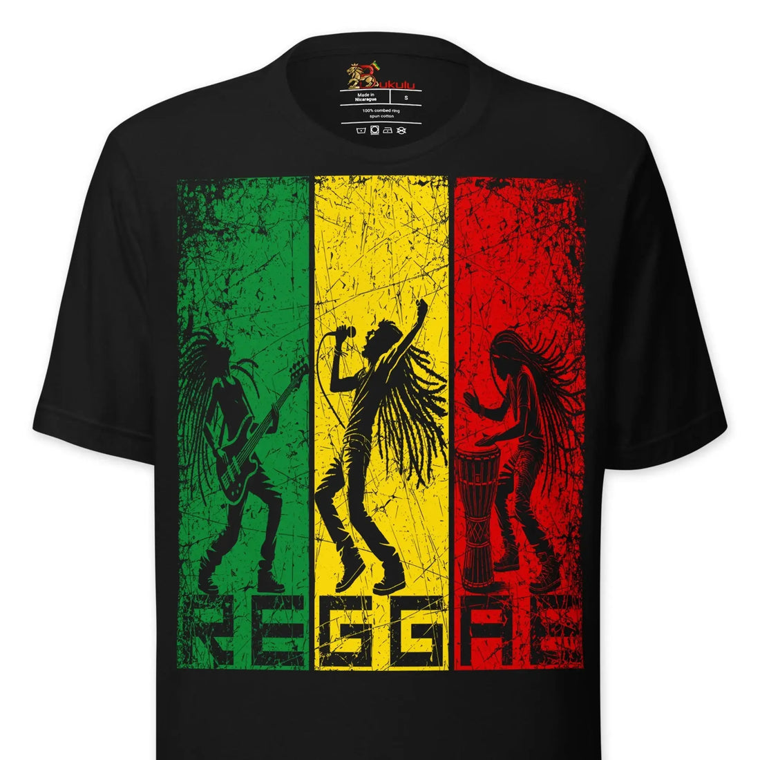Reggae roots music graphic T-shirt for concerts festivals and everyday style