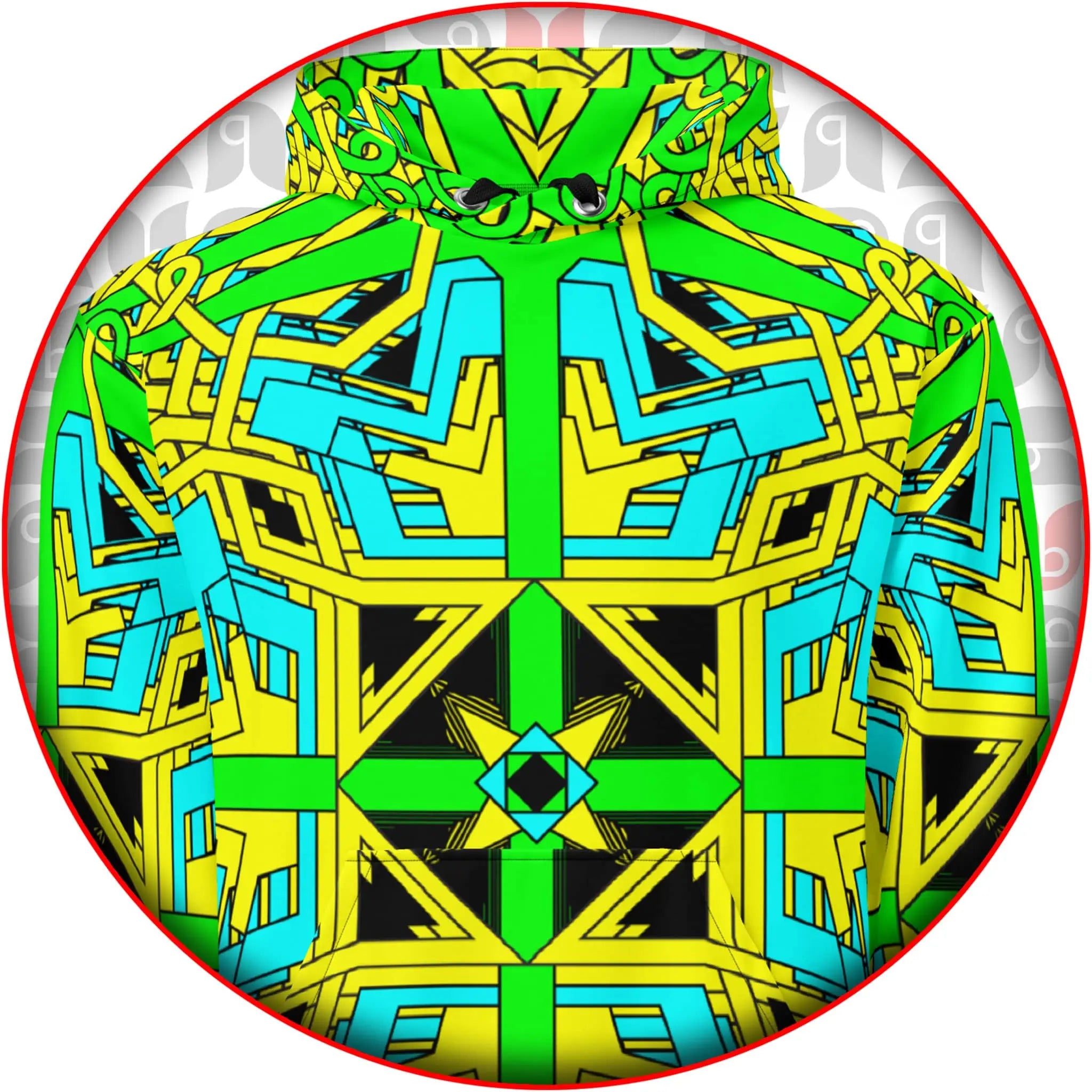 Artistic and geometric design fashion with cultural undertones