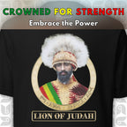 Lion of Judah T-Shirt - Unisex Haile Selassie Inspired Rasta Wear