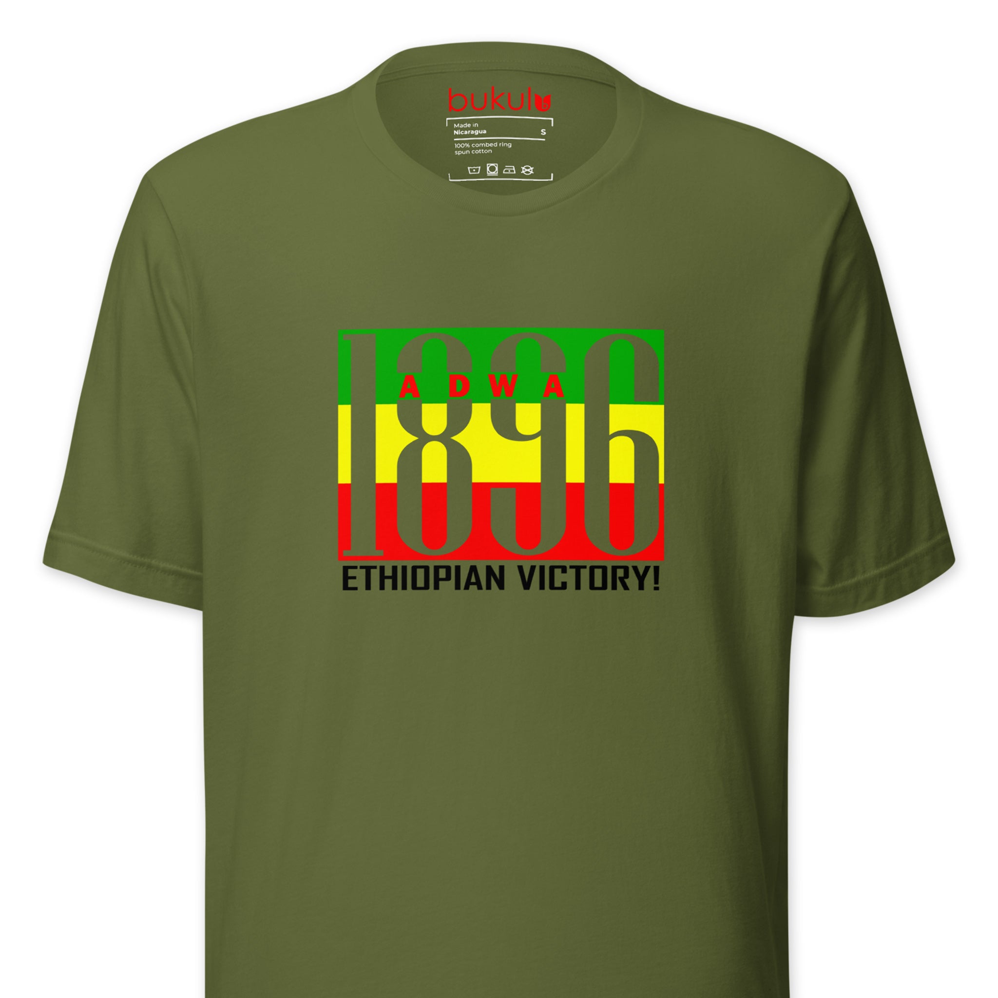 Adwa Victory T-Shirt 1896 - Ethiopian Heritage Tee Bukulu