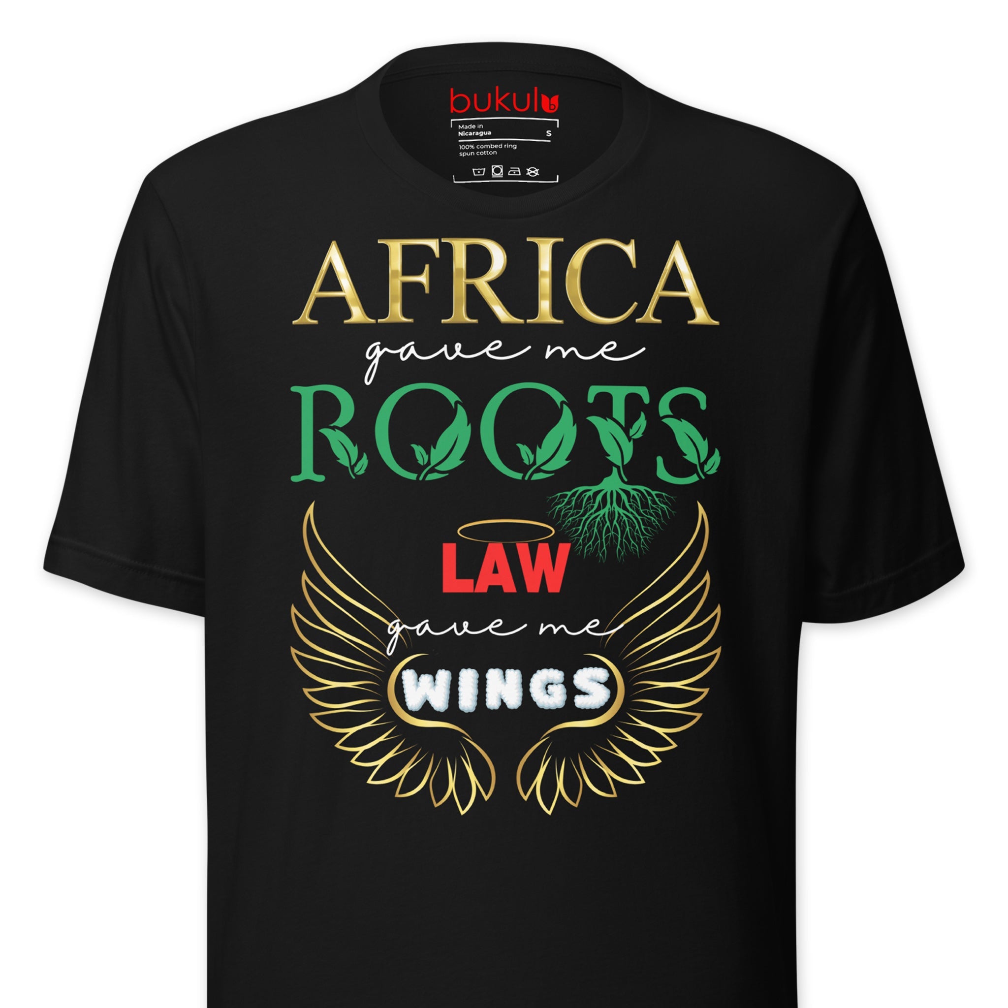 Africa Roots Law T-Shirt - African Heritage Lawyer Tee Bukulu