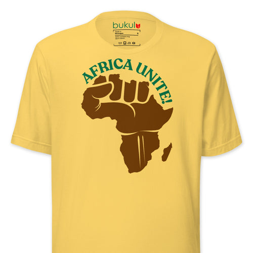 Africa Unite Reggae Map T-Shirt - African Unity Tee Bukulu