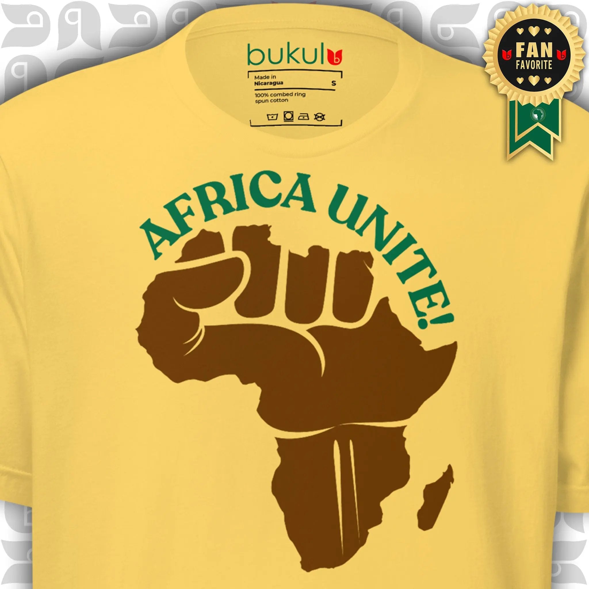 Africa Unite! Africa Map T-Shirt - Unisex Cultural Pride Tee bukulu