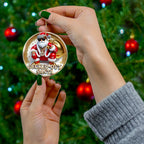 Decked-Out Santa Ceramic Christmas Tree Ornament, Pimp Santa Decoration