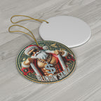 Ceramic Ornament - Pimp Santa Blingin' Santa Christmas Decor | PRINTED DESIGN