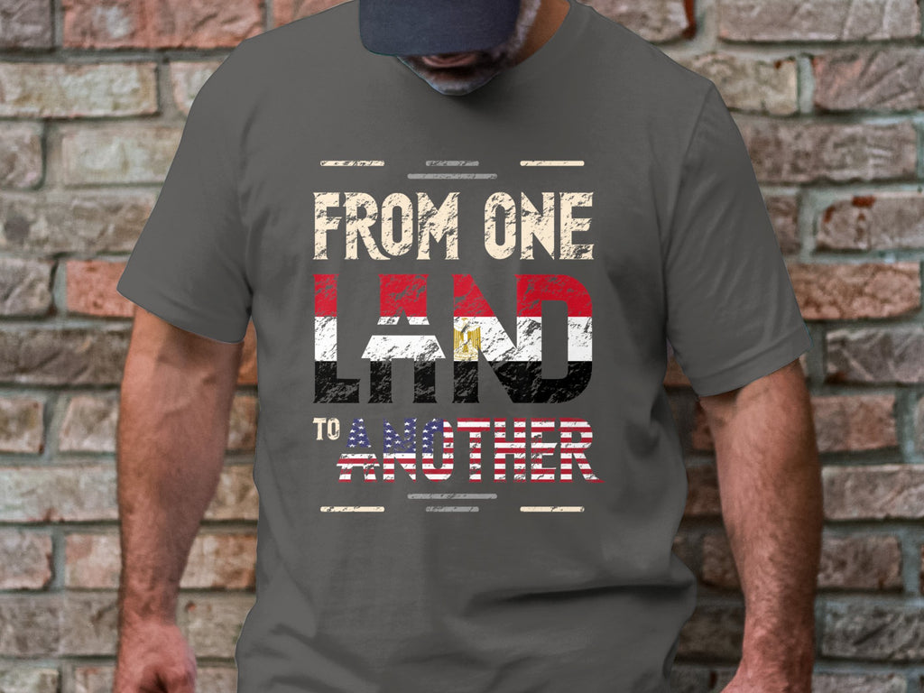 Egyptian Roots to USA Tee, Egypt-American Flag Shirt | Unisex