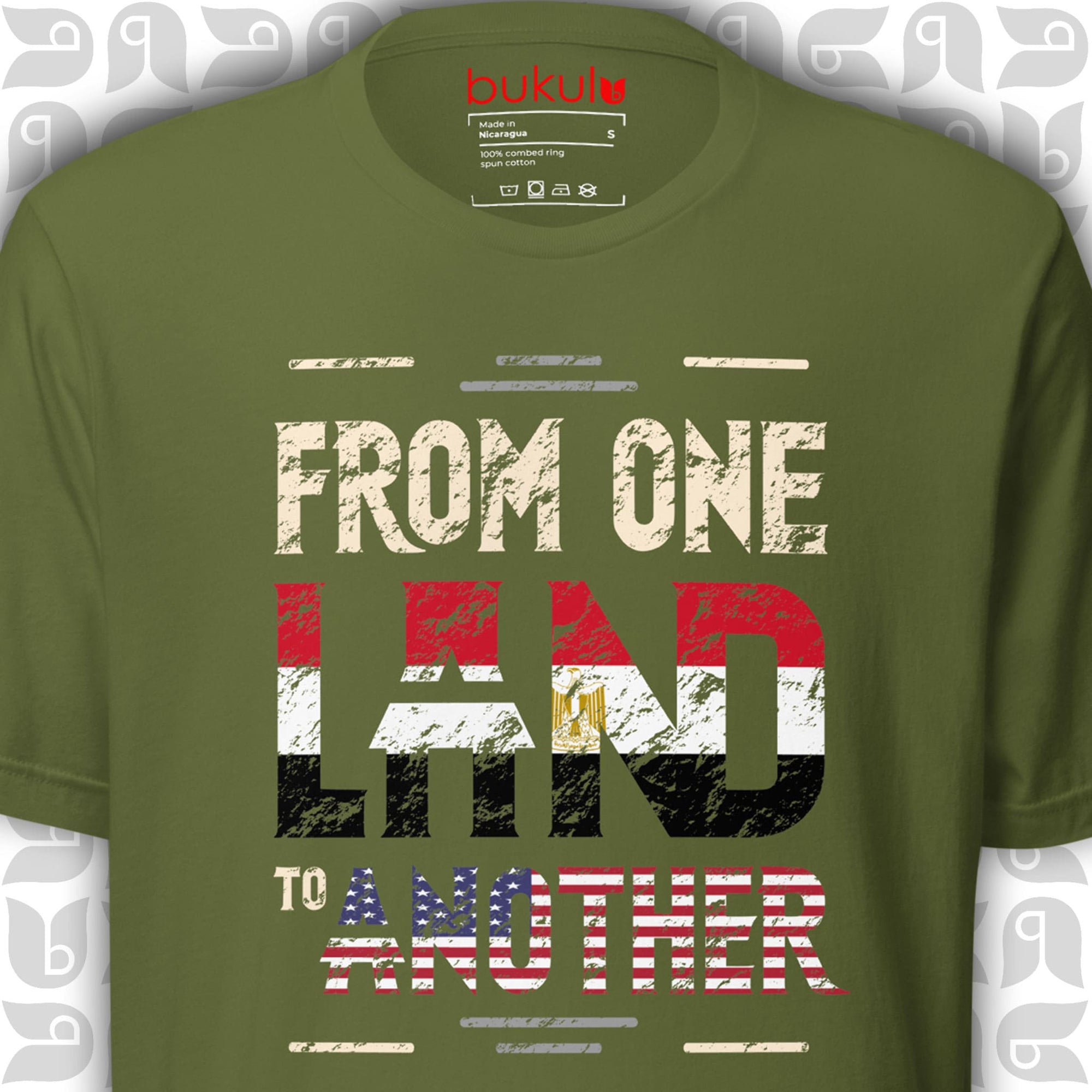 Egyptian Roots to USA Tee, Egypt-American Flag Shirt | Unisex