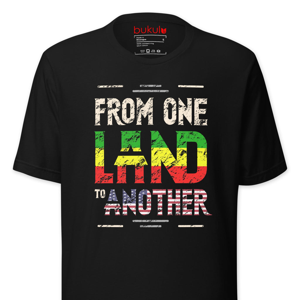 Ethiopia American Flag Shirt - Ethiopian Roots USA Tee Bukulu