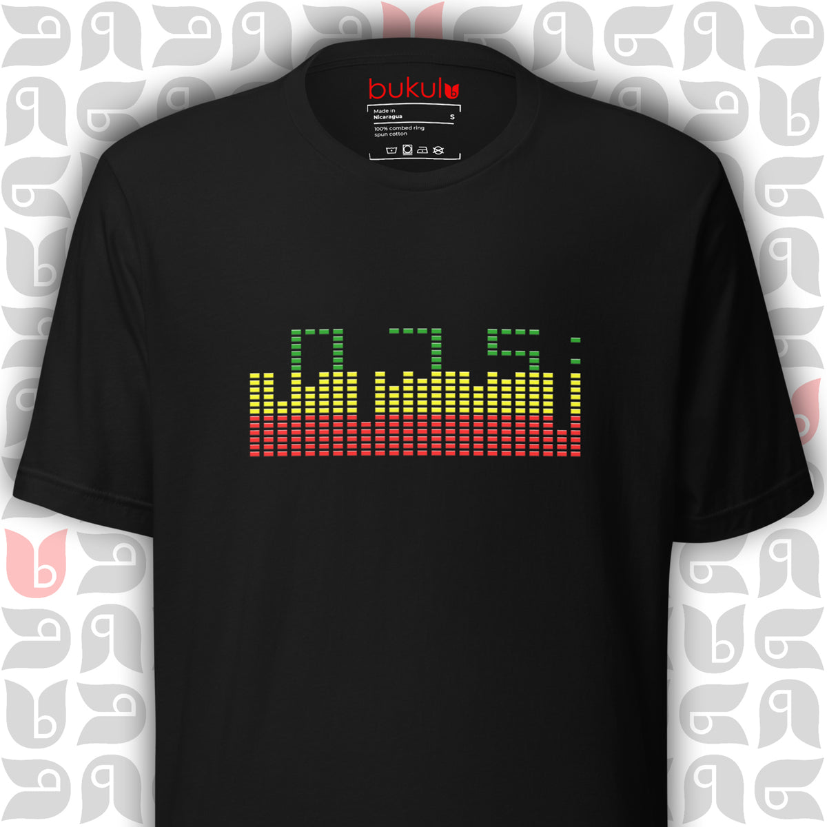 Ethiopian Begena Music T-Shirt - Graphic Equalizer Design Unisex Top
