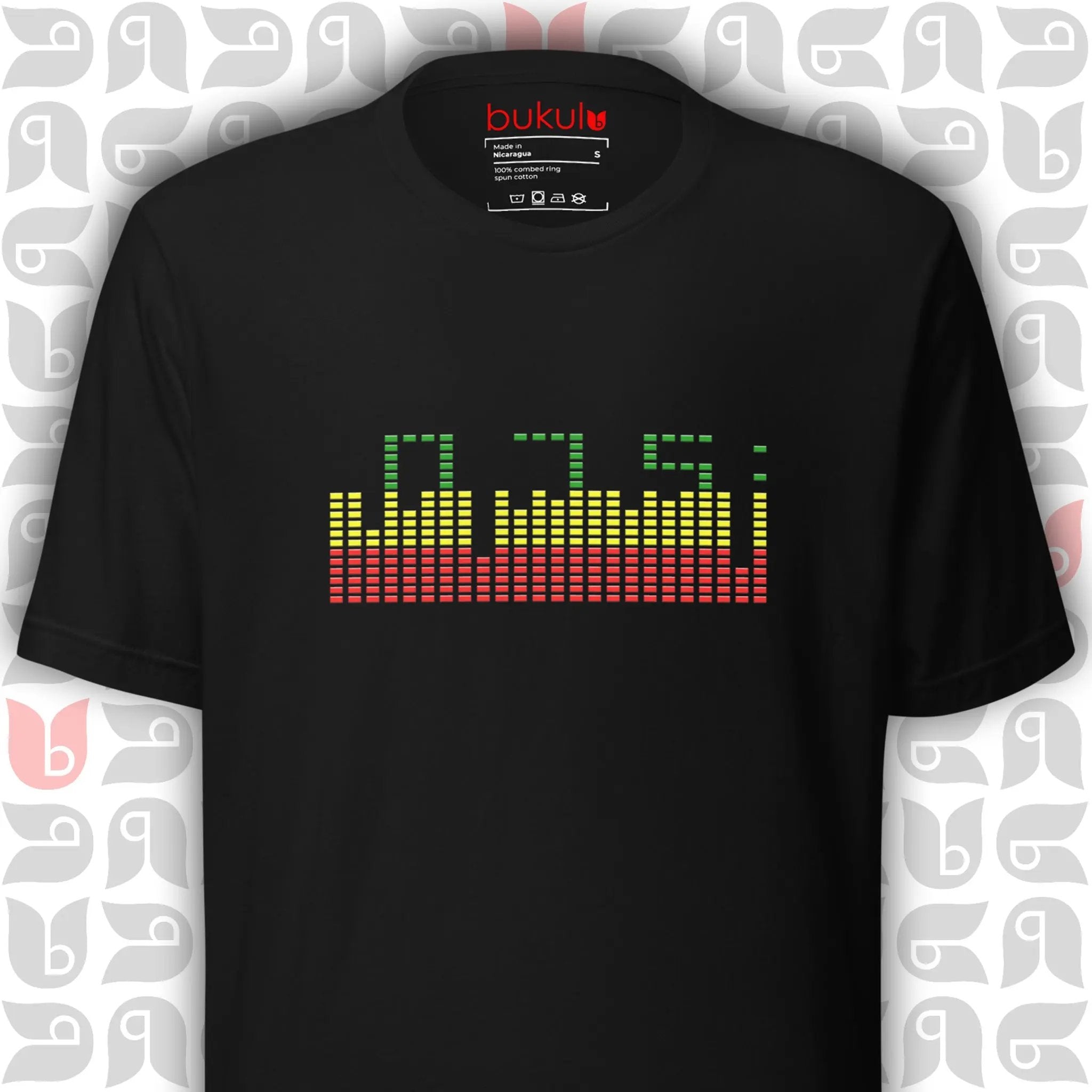Ethiopian Begena Music T-Shirt - Graphic Equalizer Design Unisex Top bukulu