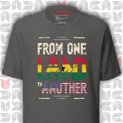 Ghanaian Roots to USA Tee, Ghana-American Flag Shirt | Unisex