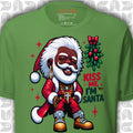 Santa Shirt in Pimp-Style, Kiss Me I'm Santa Mistletoe T-Shirt 🎅🏿💋 | Unisex bukulu