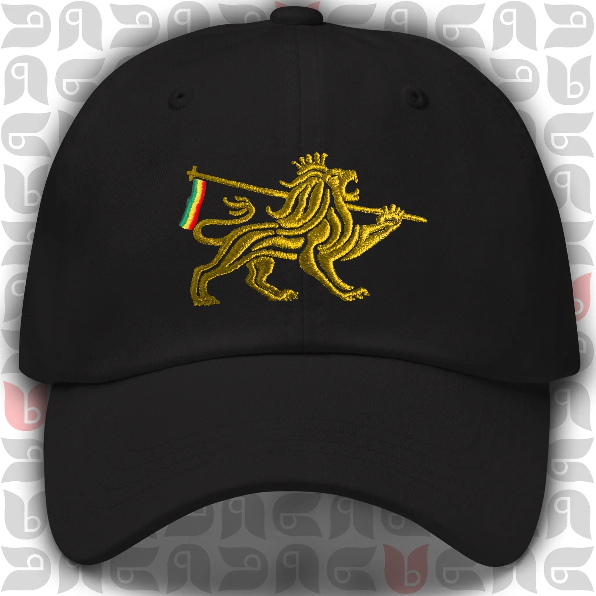 Lion of Judah Royal Crest Dad Hat | Gold Embroidery | Unisex bukulu