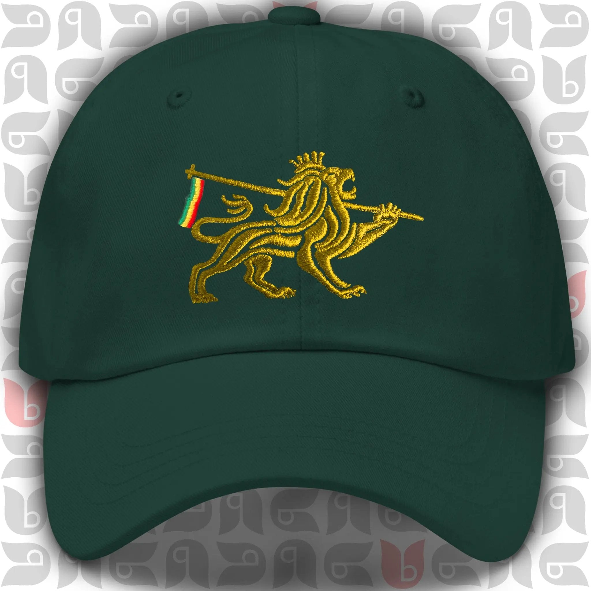 Lion of Judah Royal Crest Dad Hat | Gold Embroidery | Unisex bukulu