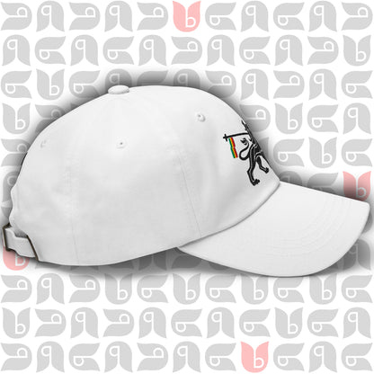 Lion of Judah Royal Crest Dad Hat | Black Embroidery | Unisex