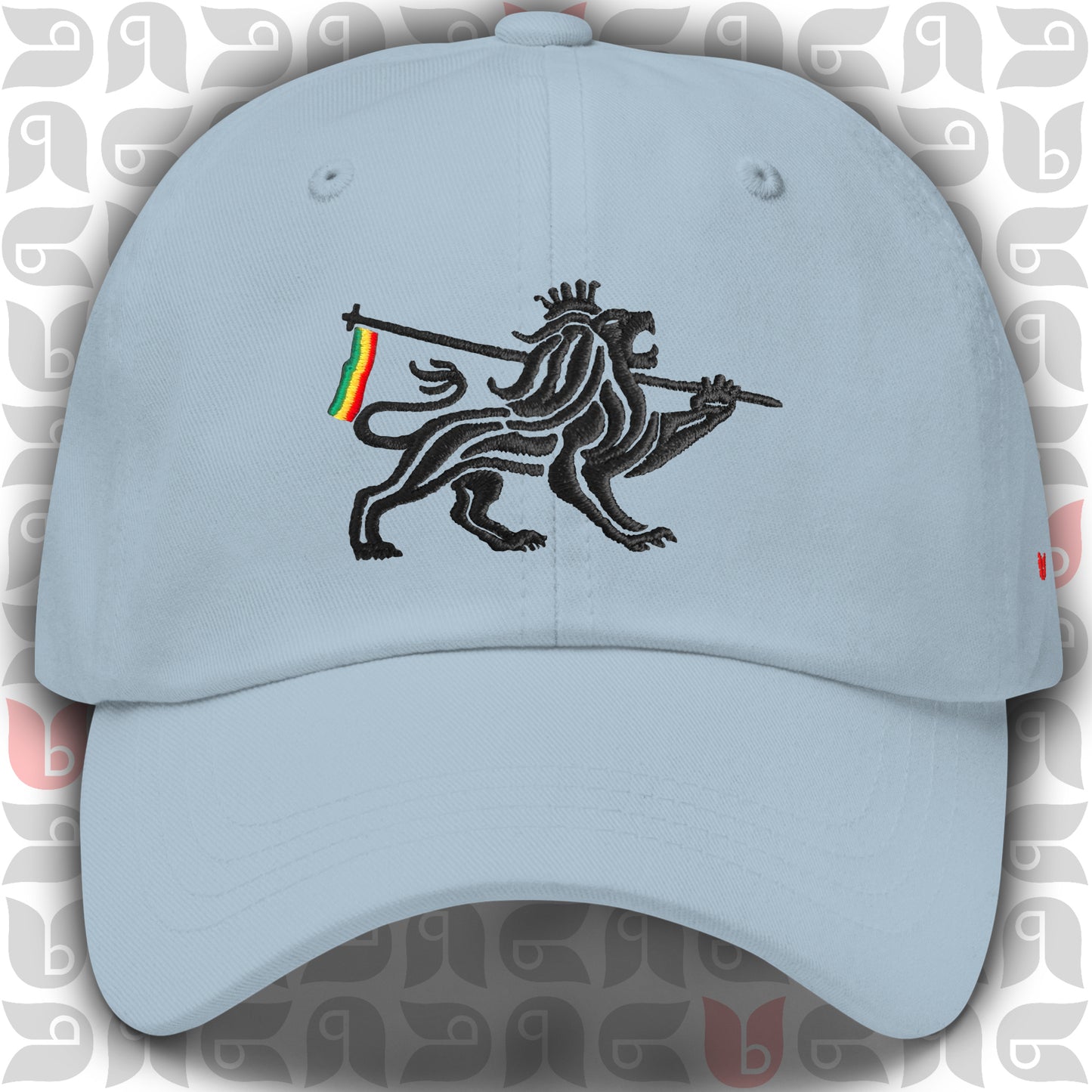 Lion of Judah Royal Crest Dad Hat | Black Embroidery | Unisex