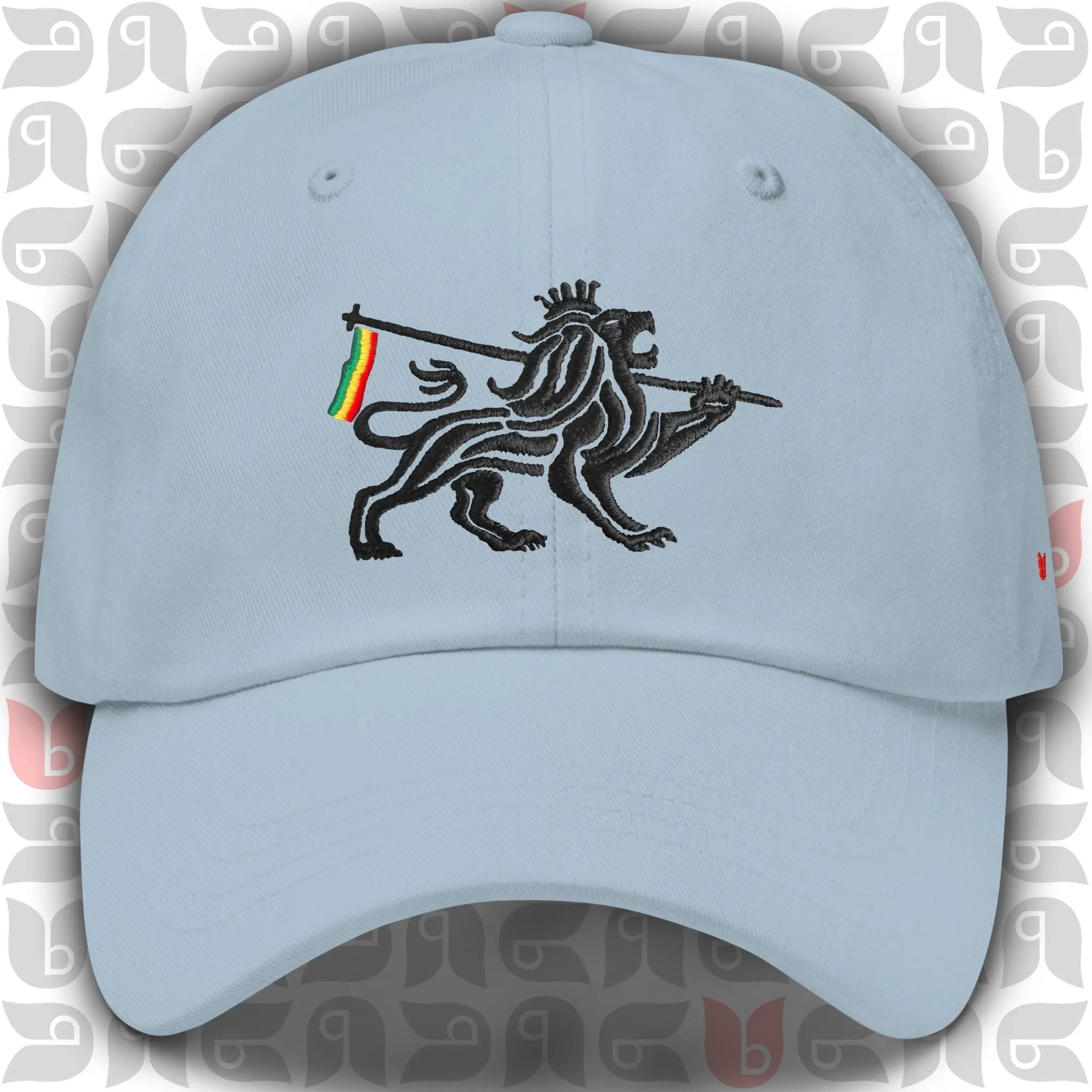 Lion of Judah Royal Crest Dad Hat | Black Embroidery | Unisex bukulu