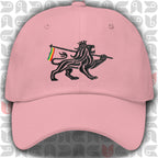 Lion of Judah Royal Crest Dad Hat | Black Embroidery | Unisex