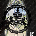 Lion of Judah Metal Sign – Haile Selassie & Rasta Emblem Wall Art