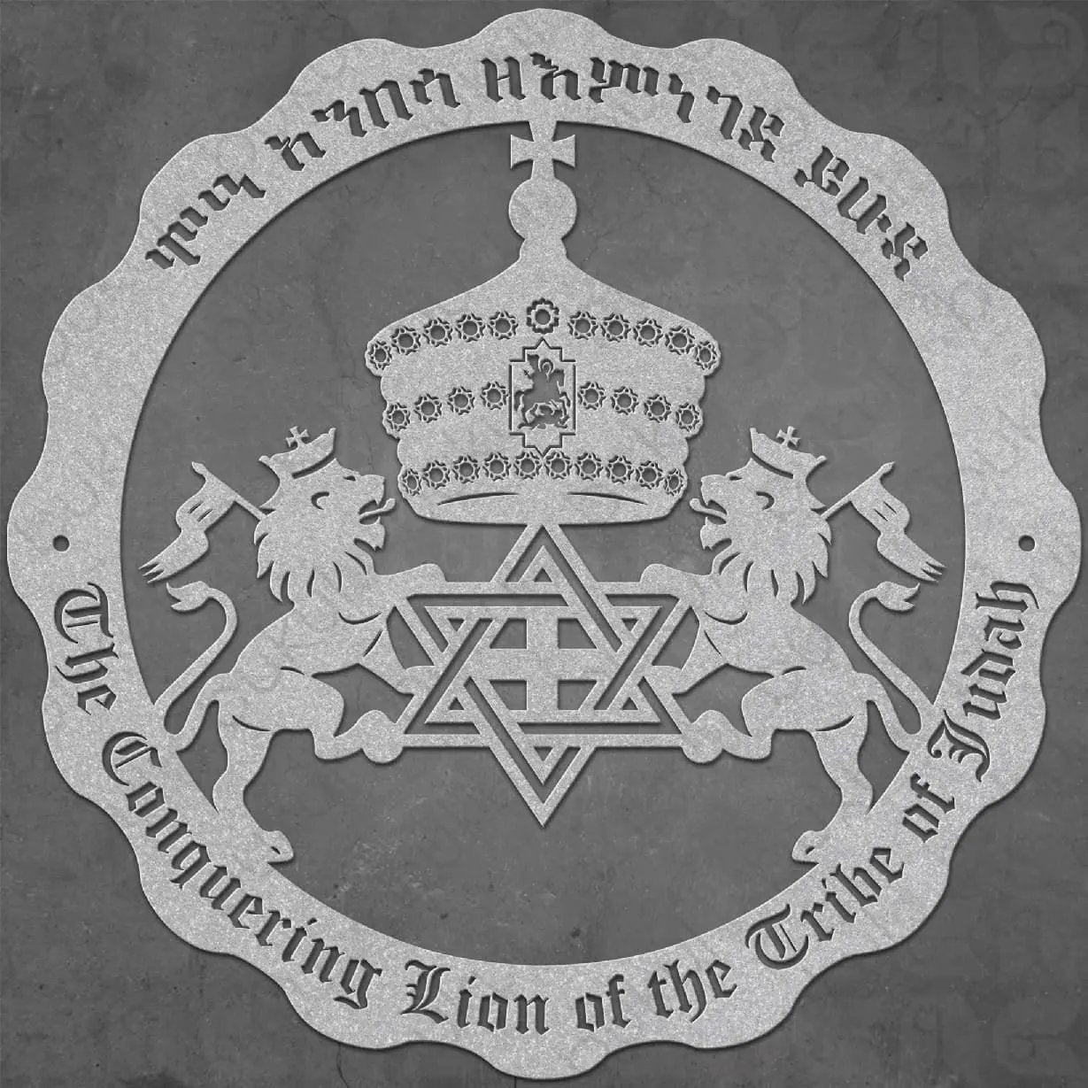 Lion of Judah Metal Sign – Haile Selassie & Rasta Emblem Wall Art teelaunch