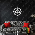 Lion of Judah Metal Sign – Haile Selassie & Rasta Emblem Wall Art