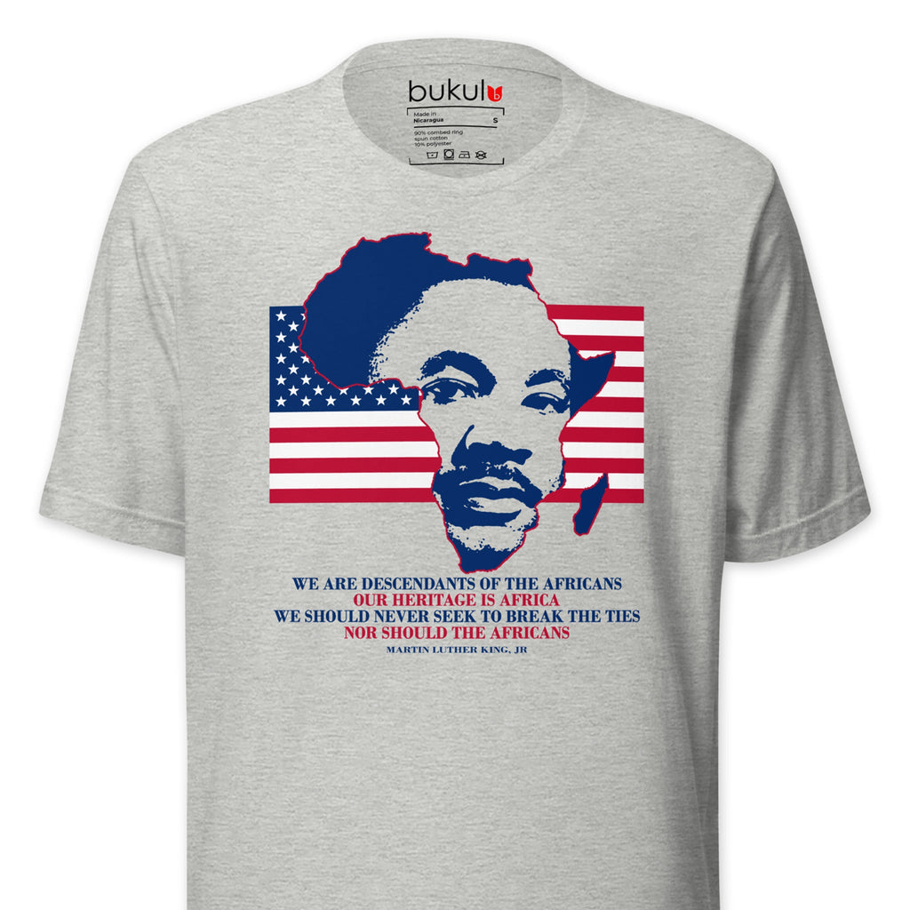 Martin Luther King Africa Map T-Shirt - Pan-African Tee Bukulu